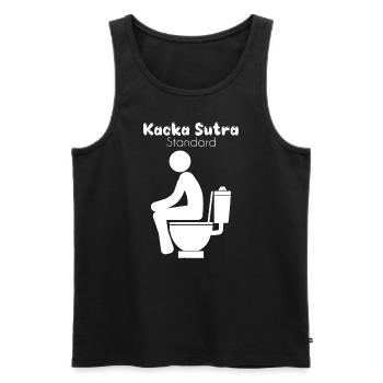 Kacka Sutra Standard Funny Toilet Humor Poop - Männer Premium Bio Tank Top - Schwarz - Vorne - Michal (187cm)