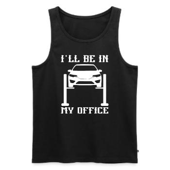 I'll Be in my Office Garage Car Mechanicsgarage ca - Men's Premium Organic Tank Top - black - Front - Michal (187cm)