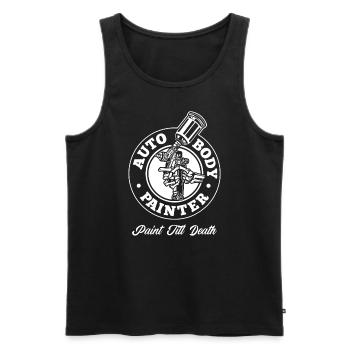Auto Karosserielackierer Farbe bis zum Tod Auto Auto - Männer Premium Bio Tank Top - Schwarz - Vorne - AI Model Male 178 light (178cm)