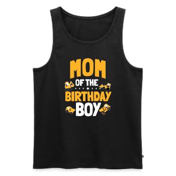 Mutter des Geburtstagskindes Bauarbeiterin Bday P - Männer Premium Bio Tank Top - Schwarz - Vorne - AI Model Male 178 light (178cm)