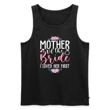 Mutter der Braut Alles Gute zum Muttertag Hochzeit Fam - Männer Premium Bio Tank Top - Schwarz - Vorne - AI Model Male 178 light (178cm)