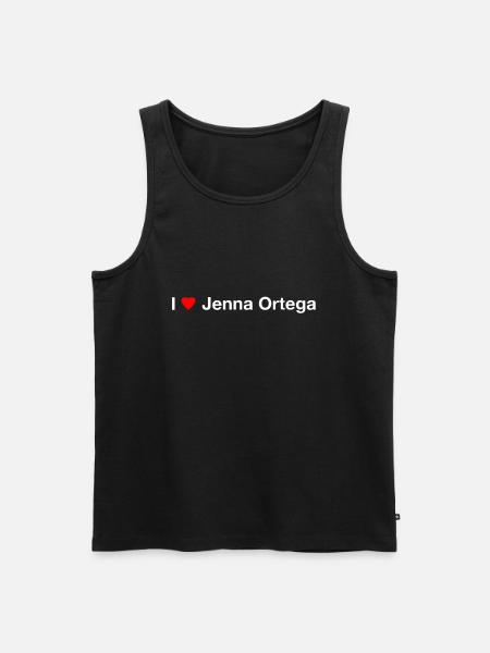 I Cuore Jenna Ortega - Canottiera ecologica premium da uomo - nero