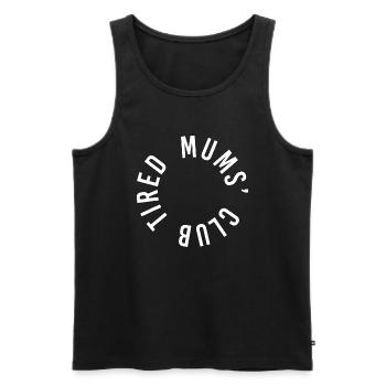 Müde Mütter Club Neues Baby Mama Mutter Eltern Lustig M - Männer Premium Bio Tank Top - Schwarz - Vorne - AI Model Male 178 light (178cm)