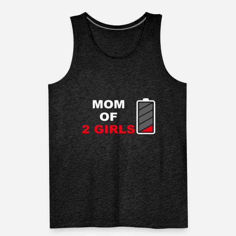 Mutter von 2 Mädchen Muttertagsgeschenk von Tochter Männer Premium Bio Tank Top