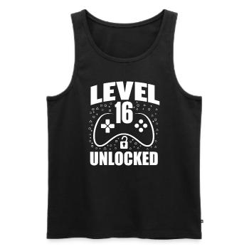 16th Birthday Gaming Gamer 16 ans Bday - Débardeur bio Premium Homme - noir - Devant - Michal (187cm)