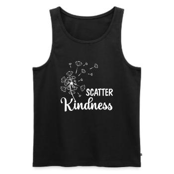 Streuen Freundlichkeit Sei freundlich Inspirierende Motivationa - Männer Premium Bio Tank Top - Schwarz - Vorne - AI Model Male 178 light (178cm)