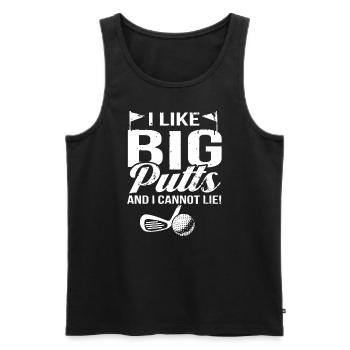 Ich mag große Putts und ich kann nicht lügen - Männer Premium Bio Tank Top - Schwarz - Vorne - AI Model Male 178 light (178cm)