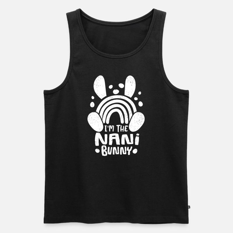 Cute Rainbow Easter Eggs - Men's Premium Organic Tank Top - black