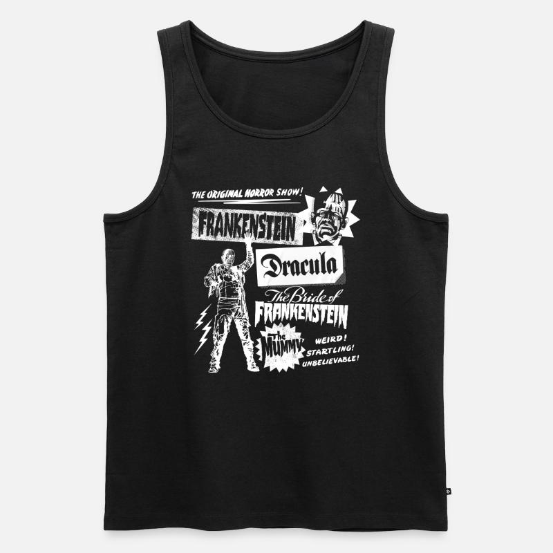 Universal Monsters The Original Horror Show - Männer Premium Bio Tank Top - Schwarz