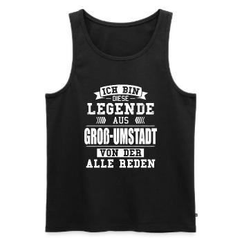 Stadt Groß-Umstadt Deutschland Legende Spruch - Männer Premium Bio Tank Top - Schwarz - Vorne - Michal (187cm)