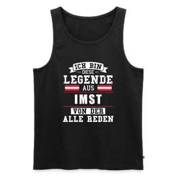 Stadt Imst Österreich Legende Spruch - Männer Premium Bio Tank Top - Schwarz - Vorne - Michal (187cm)