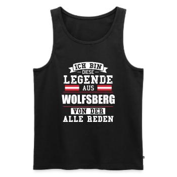 Stadt Wolfsberg Österreich Legende Spruch - Männer Premium Bio Tank Top - Schwarz - Vorne - Michal (187cm)