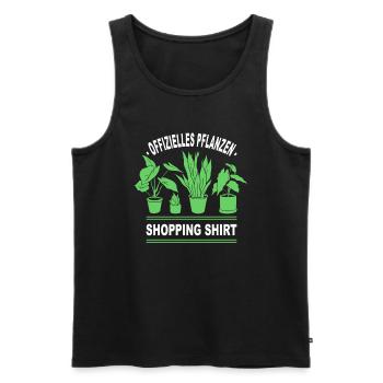 Zimmerpflanzen Offizielles Pflanzen Shopping - Männer Premium Bio Tank Top - Schwarz - Vorne - Michal (187cm)