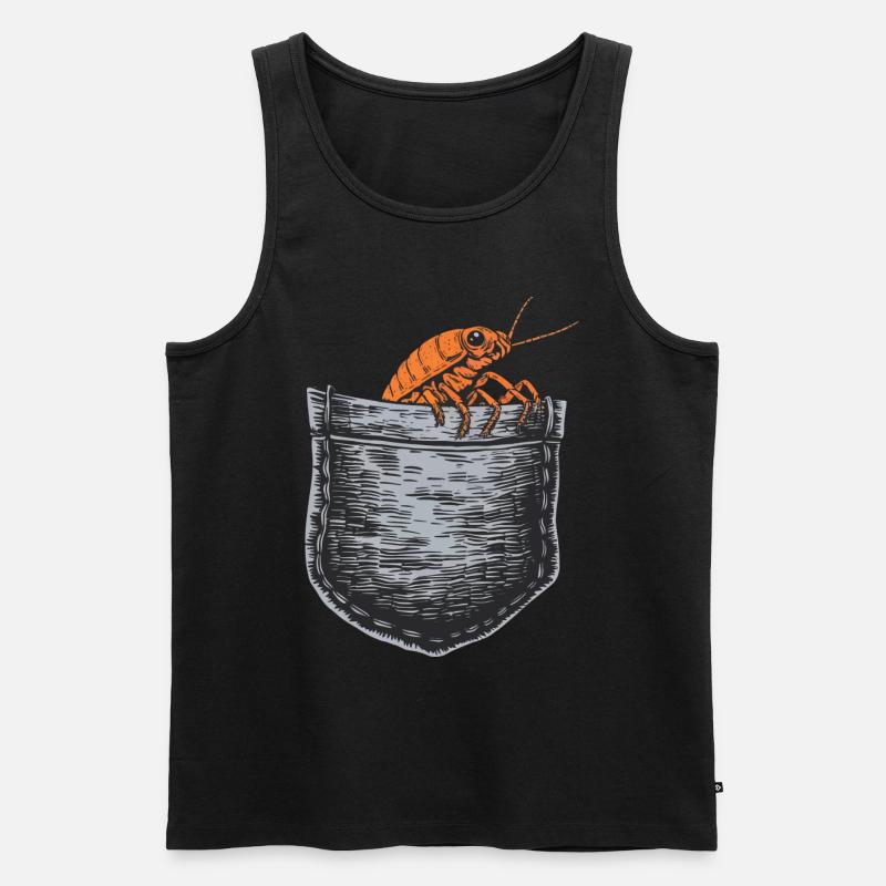 Assel - Männer Premium Bio Tank Top - Schwarz