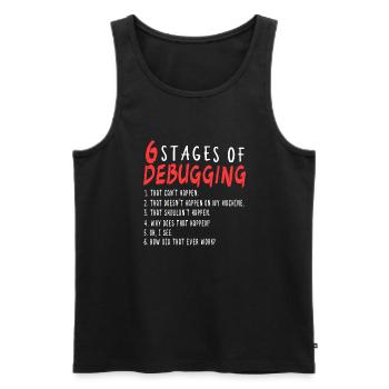 Debugging Definition Programmierer I Fehlersuche - Männer Premium Bio Tank Top - Schwarz - Vorne - AI Model Male 178 light (178cm)