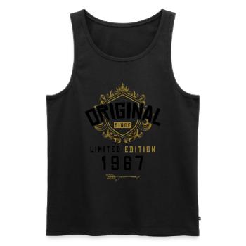 1967 limited edition Geburtstag - Männer Premium Bio Tank Top - Schwarz - Vorne - Michal (187cm)