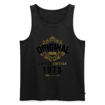 1975 limited edition Geburtstag - Männer Premium Bio Tank Top - Schwarz - Vorne - Michal (187cm)
