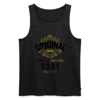 2021 limited edition Geburtstag - Männer Premium Bio Tank Top - Schwarz - Vorne - AI Model Male 178 light (178cm)