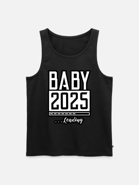 Baby 2025 Loading Babyshower - Men's Premium Organic Tank Top - black