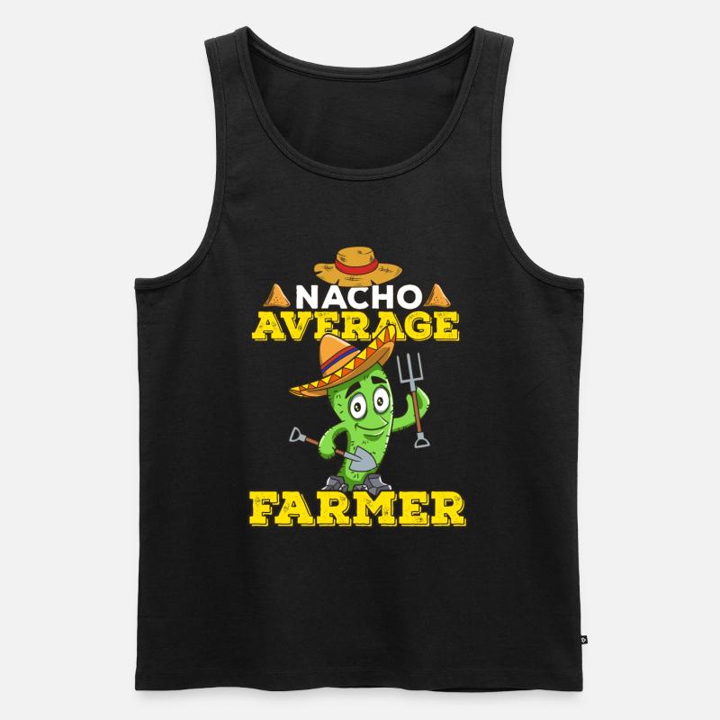 Cinco De Mayo Farmer - Männer Premium Bio Tank Top - Schwarz