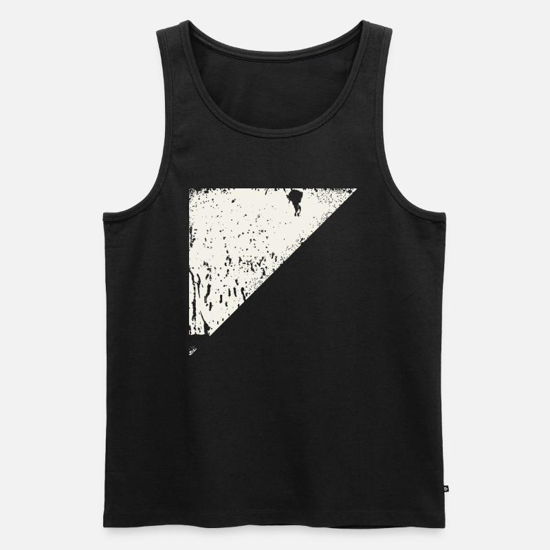 Dreieck - Männer Premium Bio Tank Top - Schwarz