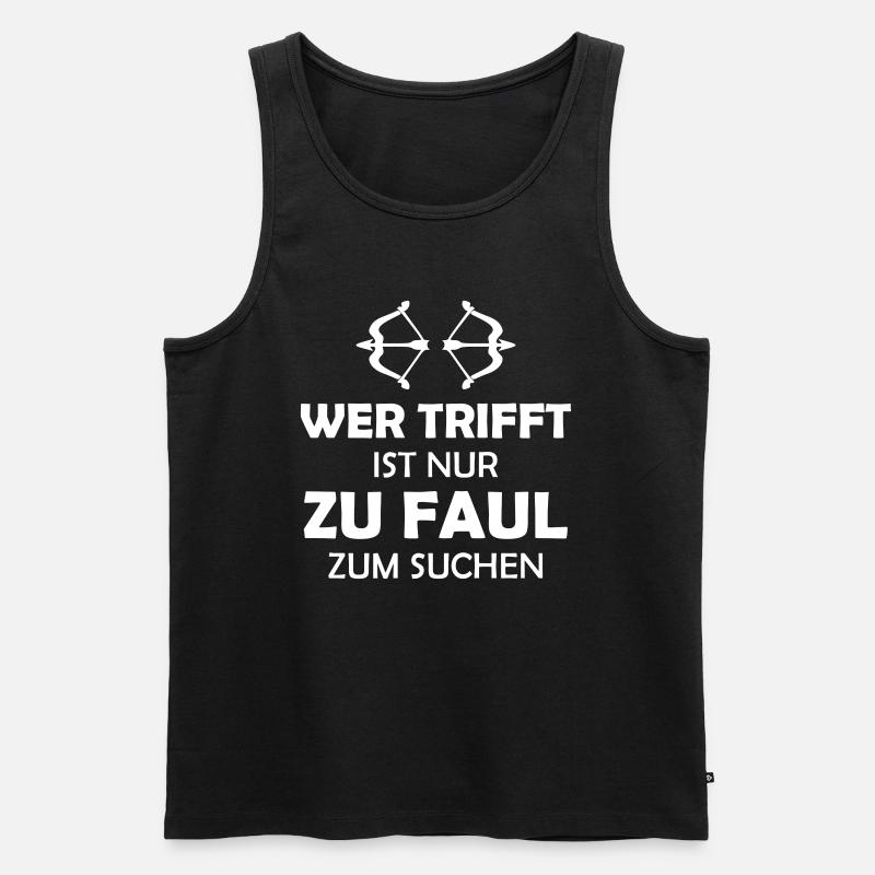 Bogenschießen / Geschenk Idee - Männer Premium Bio Tank Top - Schwarz