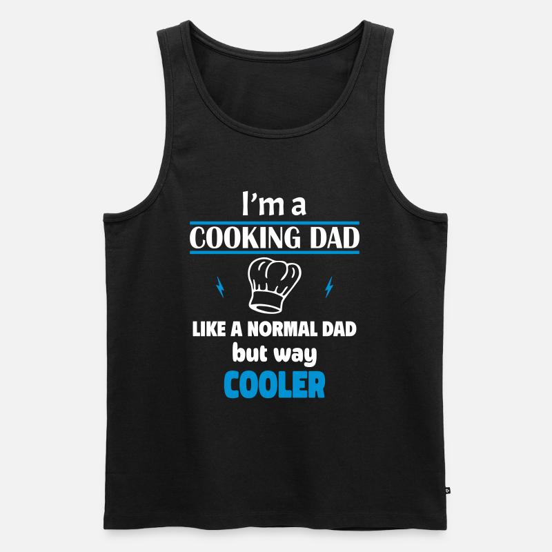Ich bin ein Koch Papa - Männer Premium Bio Tank Top - Schwarz