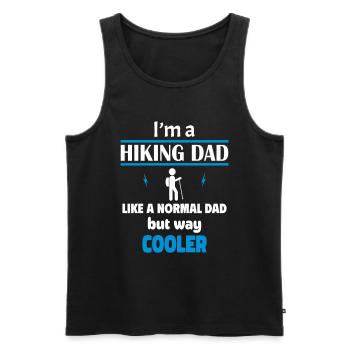 I'm a hiking dad - Men's Premium Organic Tank Top - black - Front - AI Model Male 178 light (178cm)