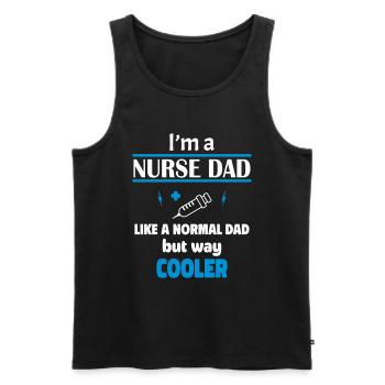 ich bin ein krankenpflege papa - Männer Premium Bio Tank Top - Schwarz - Vorne - AI Model Male 178 light (178cm)