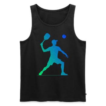Men's Women's Racquetball Play Racquetball - Men's Premium Organic Tank Top - black - Front - Michal (187cm)