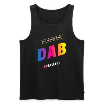 Käärijä Eurodab - Men's Premium Organic Tank Top - black - Front - Michal (187cm)