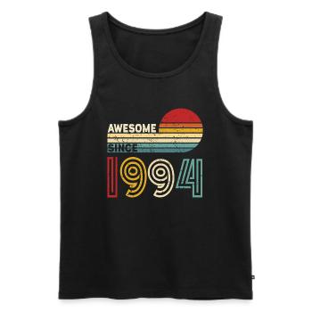 1994 Geschenk Geburtstag Jahrgang Spruch - Männer Premium Bio Tank Top - Schwarz - Vorne - Michal (187cm)