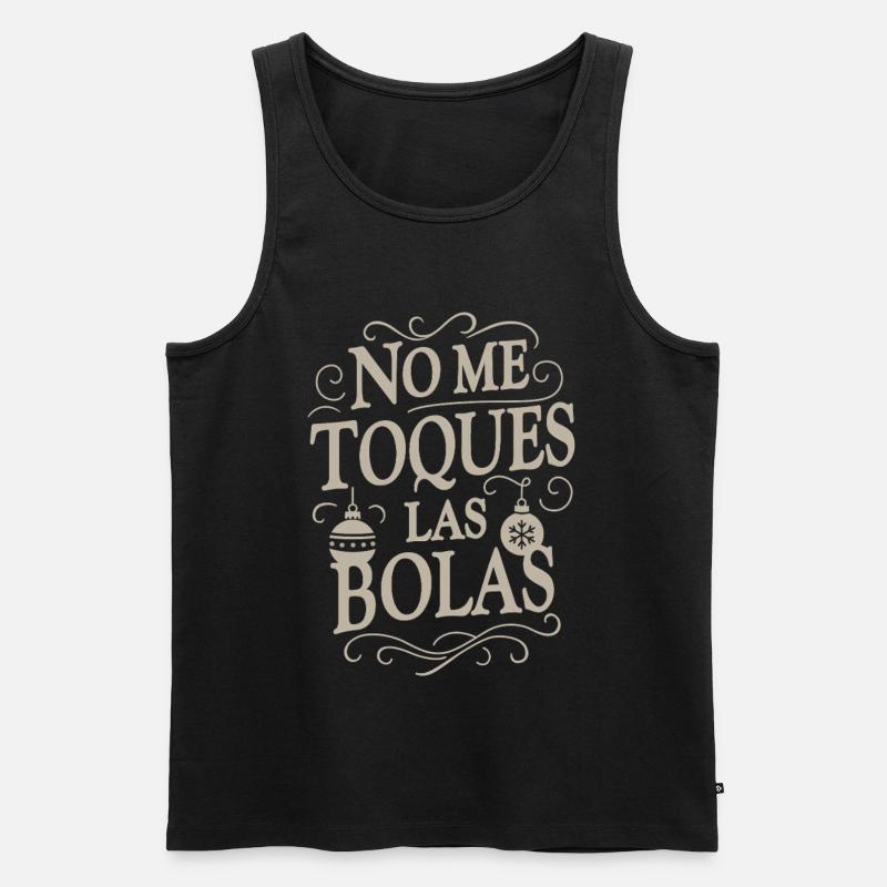 Berühre meine Eier nicht - Männer Premium Bio Tank Top - Schwarz