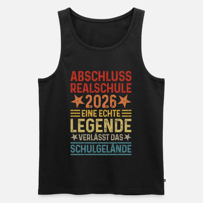 Realschulabschluss 2026 - Männer Premium Bio Tank Top - Schwarz
