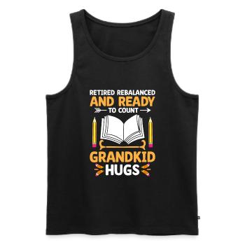 Im Ruhestand neu ausbalanciert und bereit, den Ruhestand zu zählen A - Männer Premium Bio Tank Top - Schwarz - Vorne - Michal (187cm)