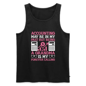Pensionierte Oma Rentner Rentenbuchhalter Bank - Männer Premium Bio Tank Top - Schwarz - Vorne - Michal (187cm)