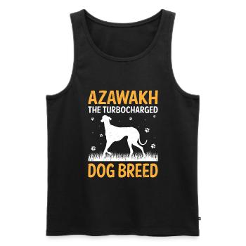 Azawakh Hundebesitzer Arabischer Windhund Tuareg Sloughi - Männer Premium Bio Tank Top - Schwarz - Vorne - AI Model Male 178 light (178cm)