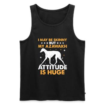 Azawakh Hundebesitzer Arabischer Windhund Tuareg Sloughi - Männer Premium Bio Tank Top - Schwarz - Vorne - AI Model Male 178 light (178cm)