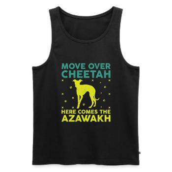 Azawakh Hundebesitzer Arabischer Windhund Tuareg Sloughi - Männer Premium Bio Tank Top - Schwarz - Vorne - AI Model Male 178 light (178cm)