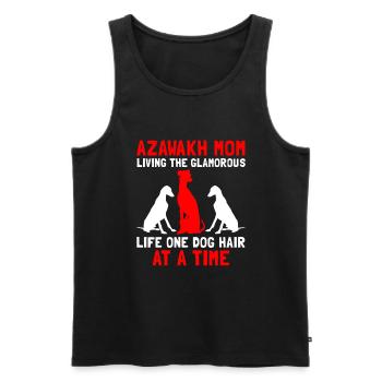 Azawakh Hundebesitzer Arabischer Windhund Tuareg Sloughi - Männer Premium Bio Tank Top - Schwarz - Vorne - AI Model Male 178 light (178cm)