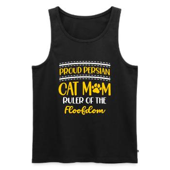Perserkatze Katzenliebhaber Katzenbesitzer Perserlanghaar C - Männer Premium Bio Tank Top - Schwarz - Vorne - Michal (187cm)