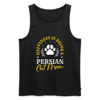 Persian Cat Cat Lover Cat Owner Persian Longhair C - Men's Premium Organic Tank Top - black - Front - Michal (187cm)