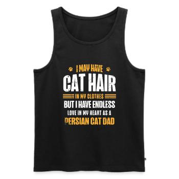 Perserkatze Katzenliebhaber Katzenbesitzer Perserlanghaar C - Männer Premium Bio Tank Top - Schwarz - Vorne - Michal (187cm)
