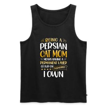 Perserkatze Katzenliebhaber Katzenbesitzer Perserlanghaar C - Männer Premium Bio Tank Top - Schwarz - Vorne - Michal (187cm)