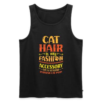 Perserkatze Katzenliebhaber Katzenbesitzer Perserlanghaar C - Männer Premium Bio Tank Top - Schwarz - Vorne - AI Model Male 178 light (178cm)