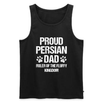 Chat persan Chat Amoureux Propriétaire de chat Persan Longhair C - Débardeur bio Premium Homme - noir - Devant - Michal (187cm)