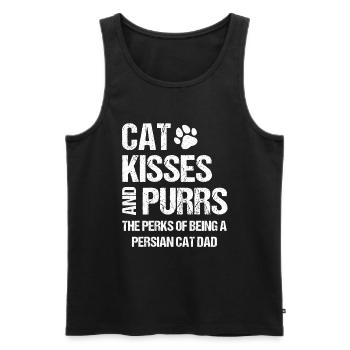 Persian Cat Cat Lover Cat Owner Persian Longhair C - Men's Premium Organic Tank Top - black - Front - AI Model Male 178 light (178cm)