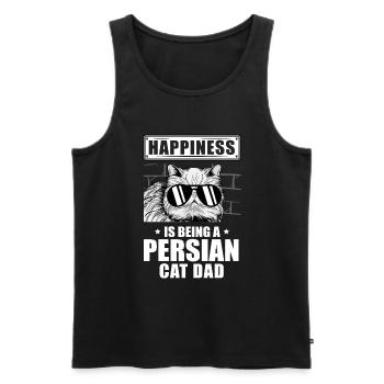 Persian Cat Cat Lover Cat Owner Persian Longhair C - Men's Premium Organic Tank Top - black - Front - Michal (187cm)
