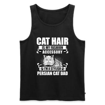 Perserkatze Katzenliebhaber Katzenbesitzer Persisch Langhaar C - Männer Premium Bio Tank Top - Schwarz - Vorne - AI Model Male 178 light (178cm)