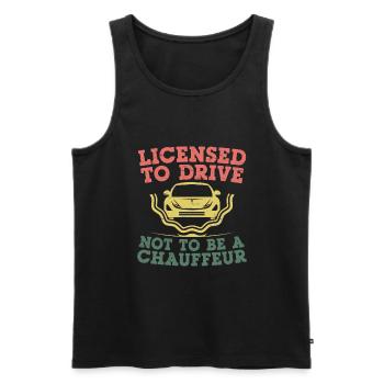 Driving License Passed New Driver Permit Driving S - Men's Premium Organic Tank Top - black - Front - Michal (187cm)
